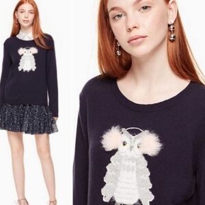 Kate Spade, owl sweater, size S, nwot